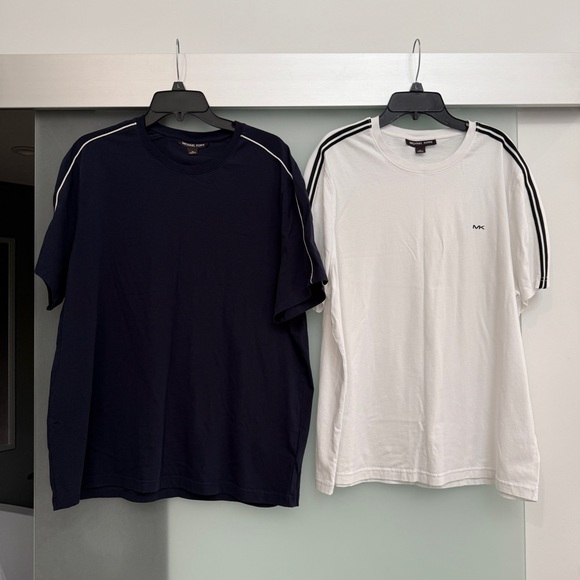 Michael Kors Navy and White Short Sleeve Tees - Picture 1 of 5